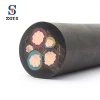 5 cores flexible rubber sheathed soft copper power cable