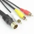 Import 5 pin din S-video to 3 RCA RG59 audio cable from China