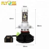 50w 6000LM h4 free DIY with 3 kinds colorful film car accessories X3 LED headlight h4
