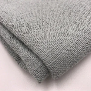 55% Ramie 45% Cotton Fabric Washed Slub 6*6 Breathable Sweat Absorbing Stock XZ-2014