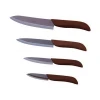 5Pcs Super Sharp Knife Ceramic Coating ABS Handle Santoku Ceramic Kitchen Knives Sets With Knife Holder