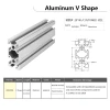 6063 t5 aluminum extruded profiles v slot 2040 2m aluminum extrusion slider for guide rail furniture construction