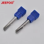 6*15 one flute aluminum diamond cutting tool PCD straight milling cutter aluminum column cutter cnc router bits end mill set