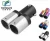 Import 63mm 316 Tattoo Stainless Steel Dual Exhaust Tip from China