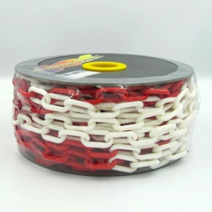 6mm plastic warning  chain on reel for roadway safety  in stock