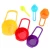 Import 6pcs Measuring Spoons Kitchen Measuring Cup Rainbow Color Stackable Combination Baking Spoon Kitchen Baking Measuring Tools from China