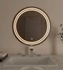 80cm Round Wall Mount Fogless Front Lighted LED Mirror with Smart Touch Sensor