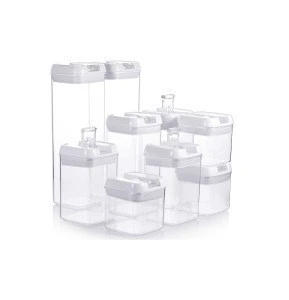 9 Pieces Airtight  Kitchen Storage Container Set With Silicone Seal Lid