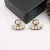 Import 925 silver needle earrings alloy diamond pearl earrings letter G home earrings jewelry from China
