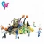Import A-15048 Multifunctional Forest House Childrens Amusement Park Equipment With Slides and Swings Kids Outdoor Playground from China