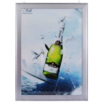 A0 bus stop/station advertising led lightbox display,40mm thickness,black or silver