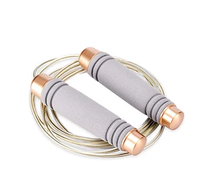 Adjustable Steel Wire Jump Rope With Anti-Slip Foam Grip Handles Free Fitness Skipping Rope Strength Training