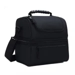 Adult 600D blue oxford aluminium foil insulated thermal lunch bag for cooler bag