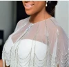 African Sweetheart Beads Sequins Plus Size vestido de noiva customized Mermaid Wedding Dresse With Wrap Jacket MWA334