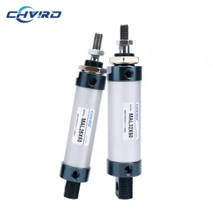 Airtac Type Aluminium Alloy Double Acting Piston Mini Air Pneumatic Cylinders Mal Cylinder