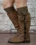 Import AJ186057 Wholesale Winter Warm Long Socks Women Over Knee High Boot Socks Cable Knit Thick Stockings from China