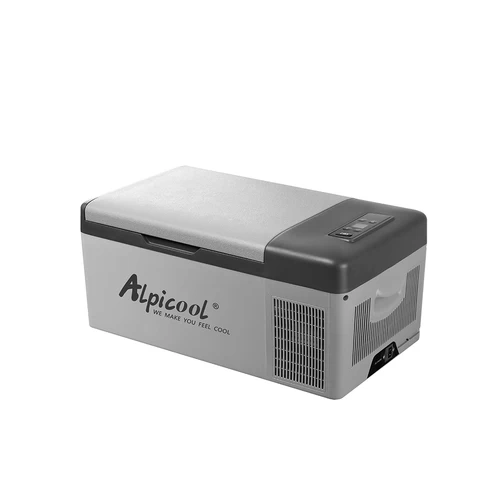 Alpicool C15 15L portable car fridge DC and AC connection cables compressor refrigerator Camping Freezer Travel cooler