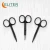 Import Amazon Hot Sell Wholesale Professional Black Stainless Steel Scissors Cuticle and  Eyebrow Cosmetic Scissors Manicure Scissors from China