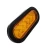Import Amazon Hot selling truck bus oval shaped arrowhead 5050 bright 35LED 10-30v red amber colour tail light with plug from China