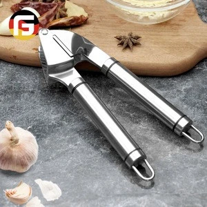 Amazon premium kitchen tools stainless steel garlic press with silicone peeler