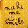 Amazon Top Sale Yellow Make Me Smile Folding Laundry Storage Basket