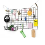 Amazon trends sell mesh photo decorated wire mesh ,wire grid wall,for home decor