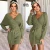 Import Amazon Winter Pullover Long Sleeve V neck Belted Robe Pull Sexy Women Knit Sweater Dress from China