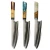 Import AMBER 7 LAYERS DAMASCUS Resin handle America 440C steel damascus chef knife from China