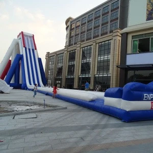 Amusement park Inflatable super water slides for sale, outdoor park water slips and wet slide for rentals