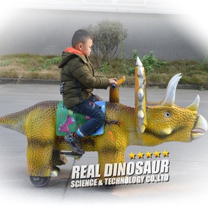 Amusement park rides equipments funny artificial dinosaur kiddie ride
