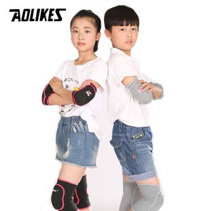 AOLIKES Spot wholesale children&#39;s sponge elbow pads warm color thickened anti-fall anti-collision dance sports protective gear