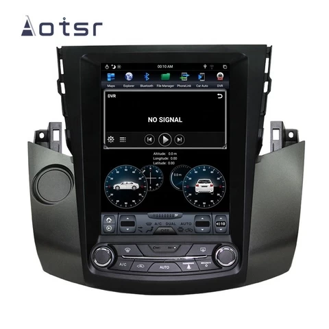 Aotsr Android Tesla Screen Car Multimedia Radio Player Auto GPS Navigation For Toyota RAV4 RAV-4 2006-2012