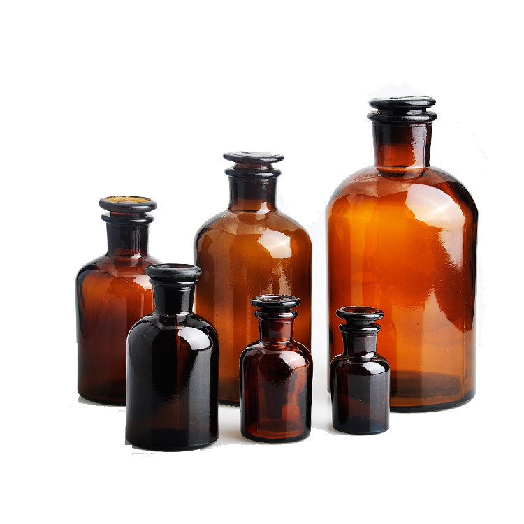 Buy Apothecary 30ml 60ml 125ml 250ml Amber Glass Laboratory Pharmacy ...