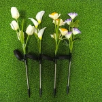 Artificial Flower Shaped Outdoor Decorative Led Solar Toys  light Solar Garden Lights
