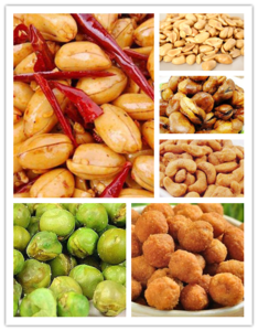Automatic continuous nut/peanut frying production line/Peanut frying machine