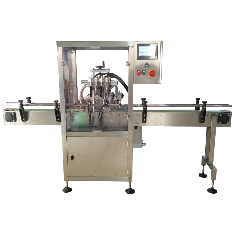 Automatic gravity liquid filling packaging machine filler