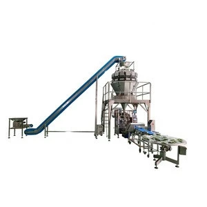 Automatical frozen fruit and vegetable salad packaging machine production line