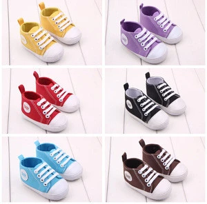 Baby Canvas Shoes / baby Infant toddler Moccasins / toddler baby shoes
