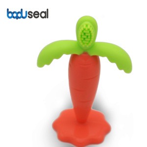 Baby Teether Toothbrush Training Silicone Fruit and Vegetable Silicone Shape Toys Baby Dental Care Baby Teether