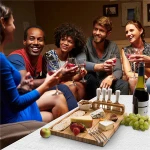 Bamboo Charcuterie And Cheese Board And Knife Set