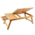 Import Bamboo wooden computer desk/ portable foldable laptop table with cup holder cooler fan drawer from China