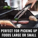 BBQ Grill Tools Set 4 Piece Heavy Duty Stainless Steel Barbecue Grilling Utensils Premium Grill Accessories for Barbecue