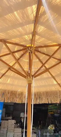 beach thatch shade garden patio parasol plastic outdoor syntheticluxury beach sunshade canopy patio umbrella