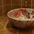 Import Beautiful European Retro Style Round Ceramic Countertop Bathroom Wash Basin For Hotel from China