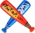 Import Bedwina Pow Inflatable Baseball Bats - (Pack of 12) Oversized 20 Inch Inflatable Toy Bat, Carnival Prizes, Goodie Bag Favors or from China