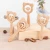 Import Beech Wood Montessori Styled Baby Rattles Bear Rattle Set Natural Wooden Teethers for kids gift from China
