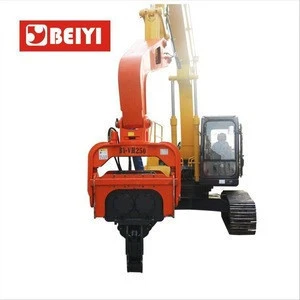 BEIYI Excavator Mounted Hydraulic Vibro Hammer BYVH250/Vibratory Sheet Pile Driver