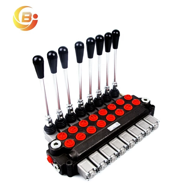 Best Quality Compact Tractor  8 Spool Hydraulic Valve Body Double Acting Hydraulic Valve