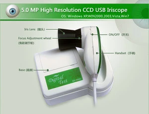 Best quality Iriscope Iridology Camera Iris Analyzer Iris Diagnosis System in skin analyzer