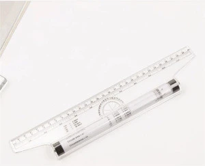 Best sale factory supply professional transparent  parallel rolling ruler for design